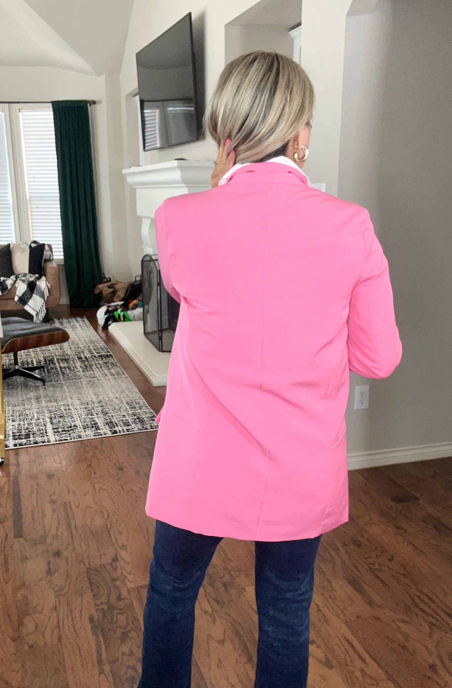 Boyfriend Blazer: Pink