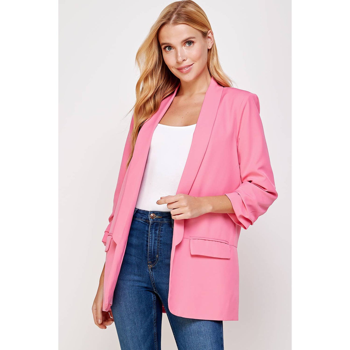 Boyfriend Blazer: Pink