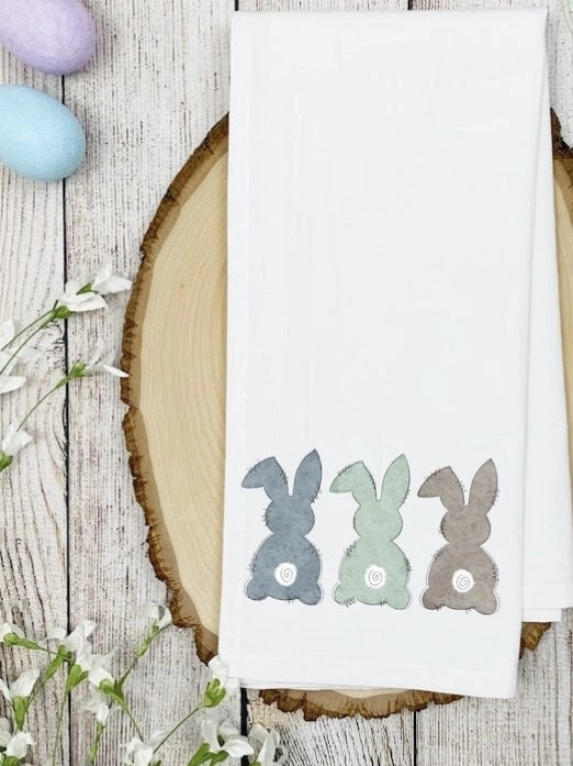 Trio Bunny Tea Towel