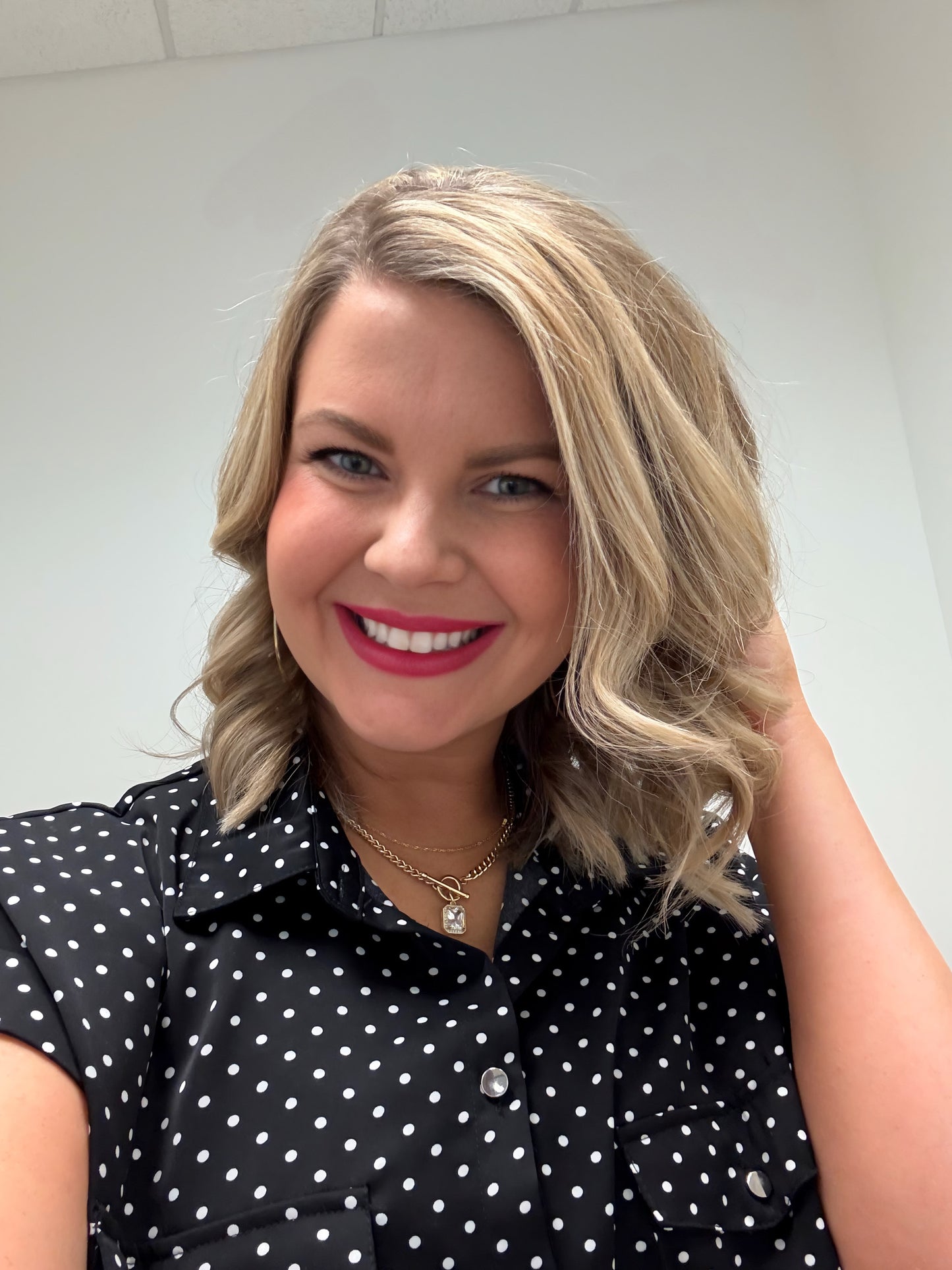 Posh Polka Dot Top