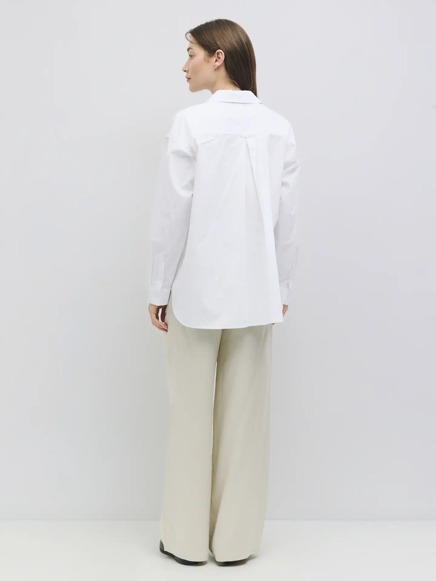 White Button-Down Top