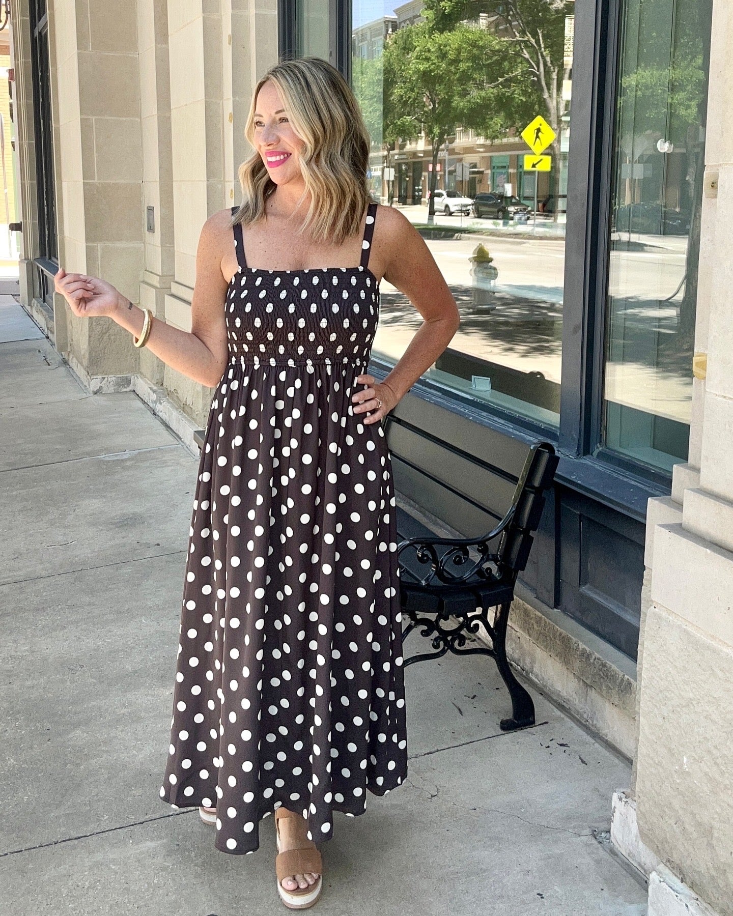 Polka Dot Midi Dress