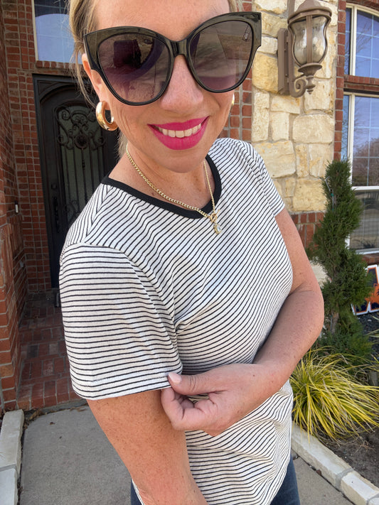 The Minimalist Striped Tee