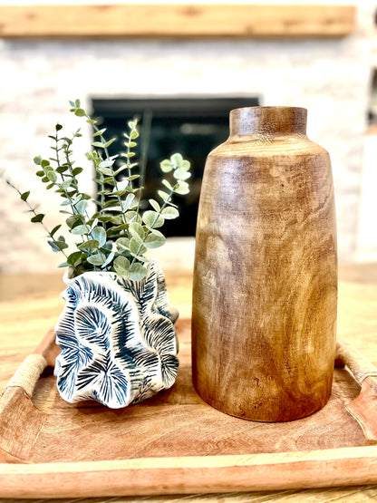 Textured Stone Vase