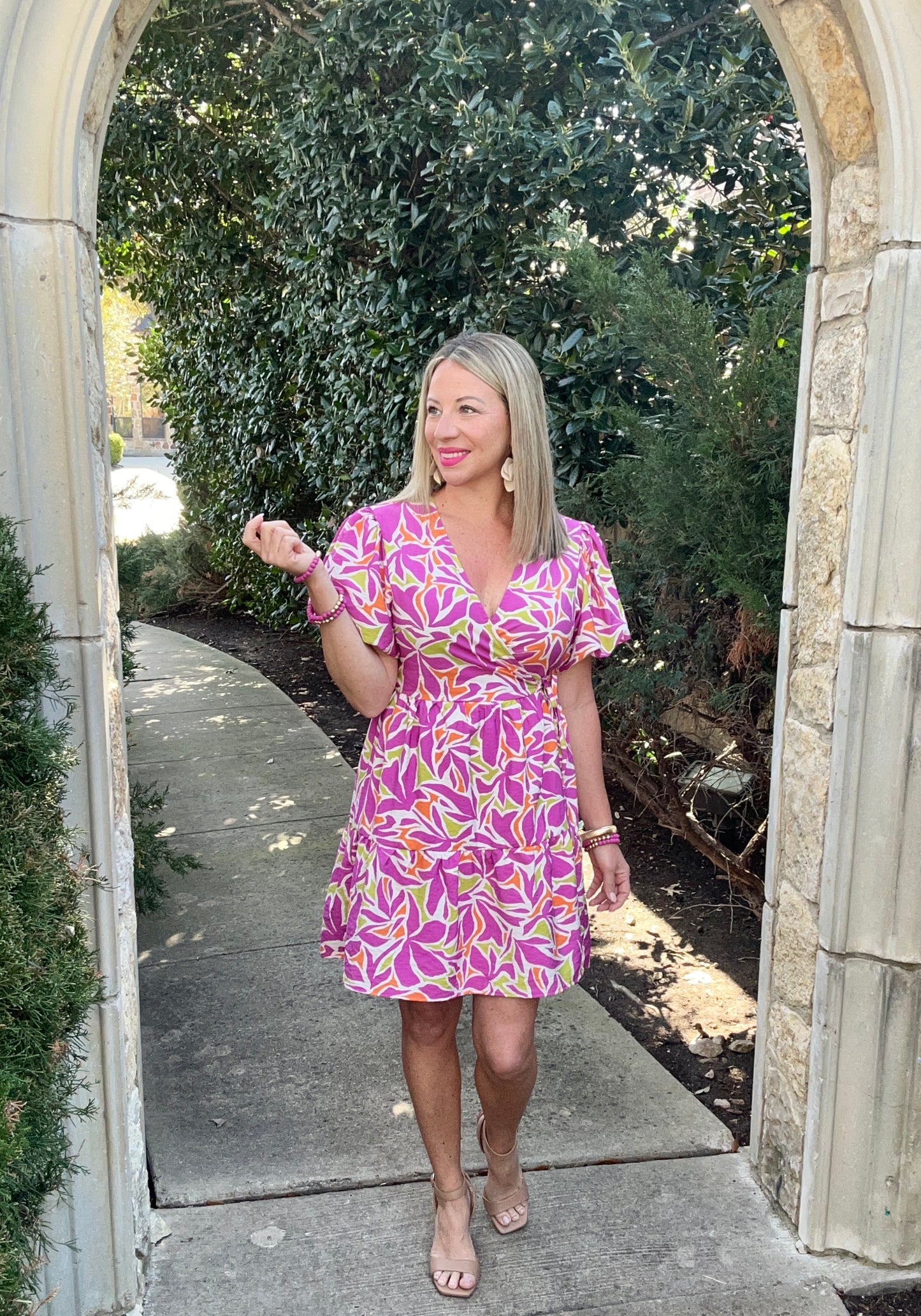 Penelope Wrap Mini Dress