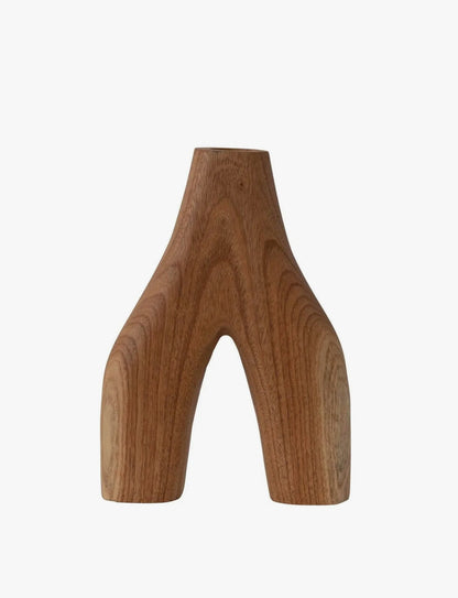 Arched Wood Vase