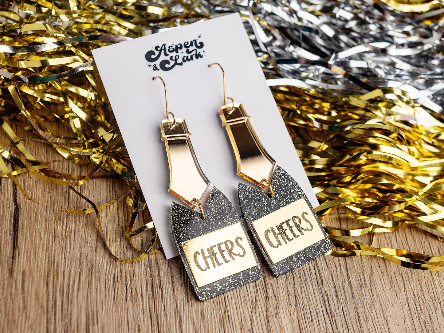 Cheers Champagne Earrings