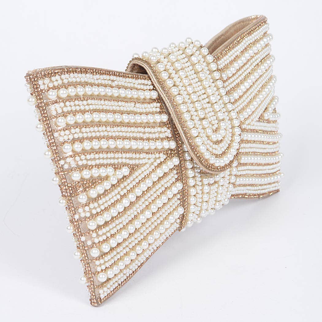 Glam Party Clutch- Gold