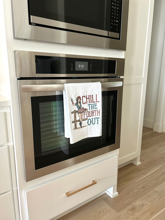 Retro Vintage Chill Tea Towel