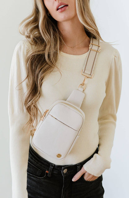 Cream Sling Crossbody