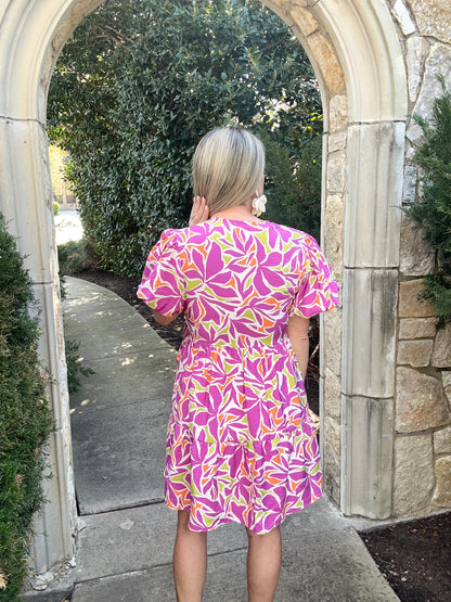 Penelope Wrap Mini Dress