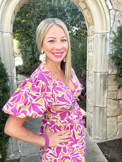 Penelope Wrap Mini Dress