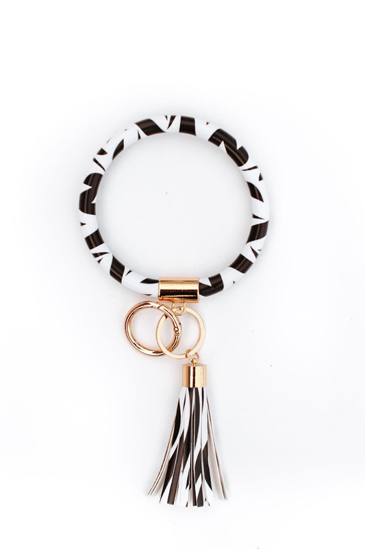 Black & White Keychain Bracelet
