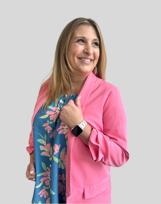 Boyfriend Blazer: Pink