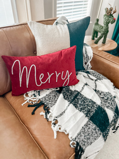 Merry Holiday Pillow