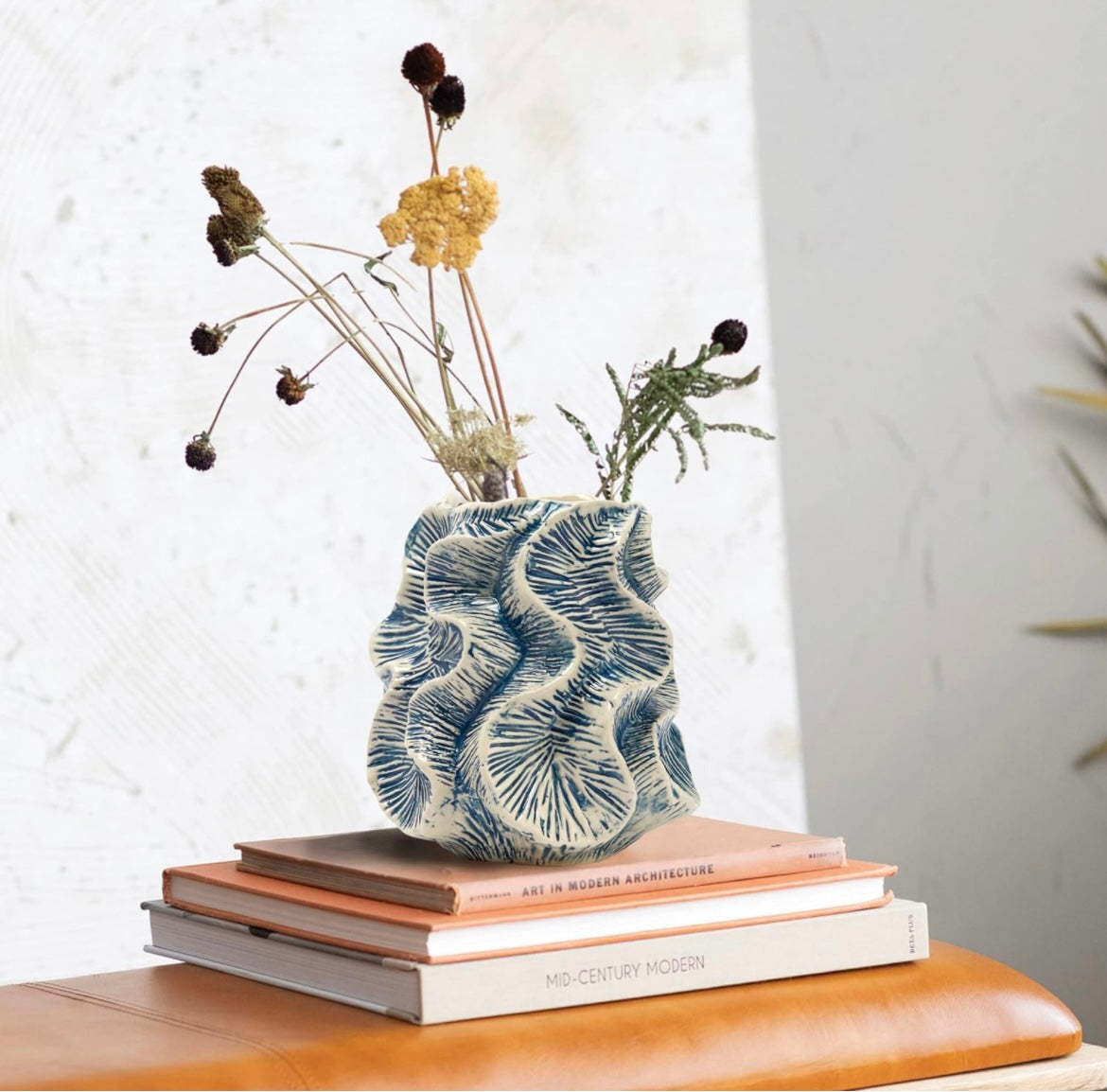 Textured Stone Vase