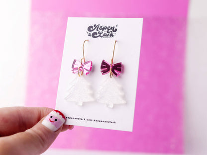 Oh Pinkmas Tree Earrings